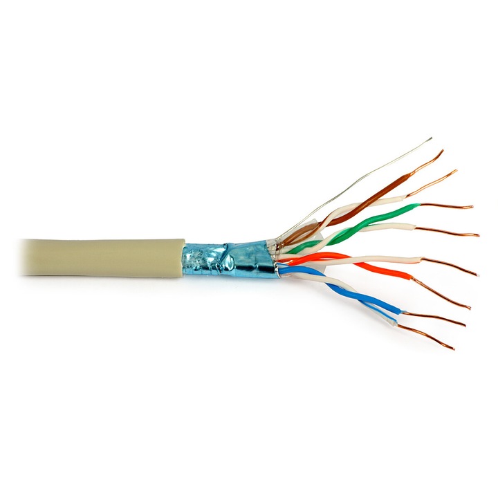 FTP кабел NETSET Cat 5e екраниран [1m] (вътрешен)
