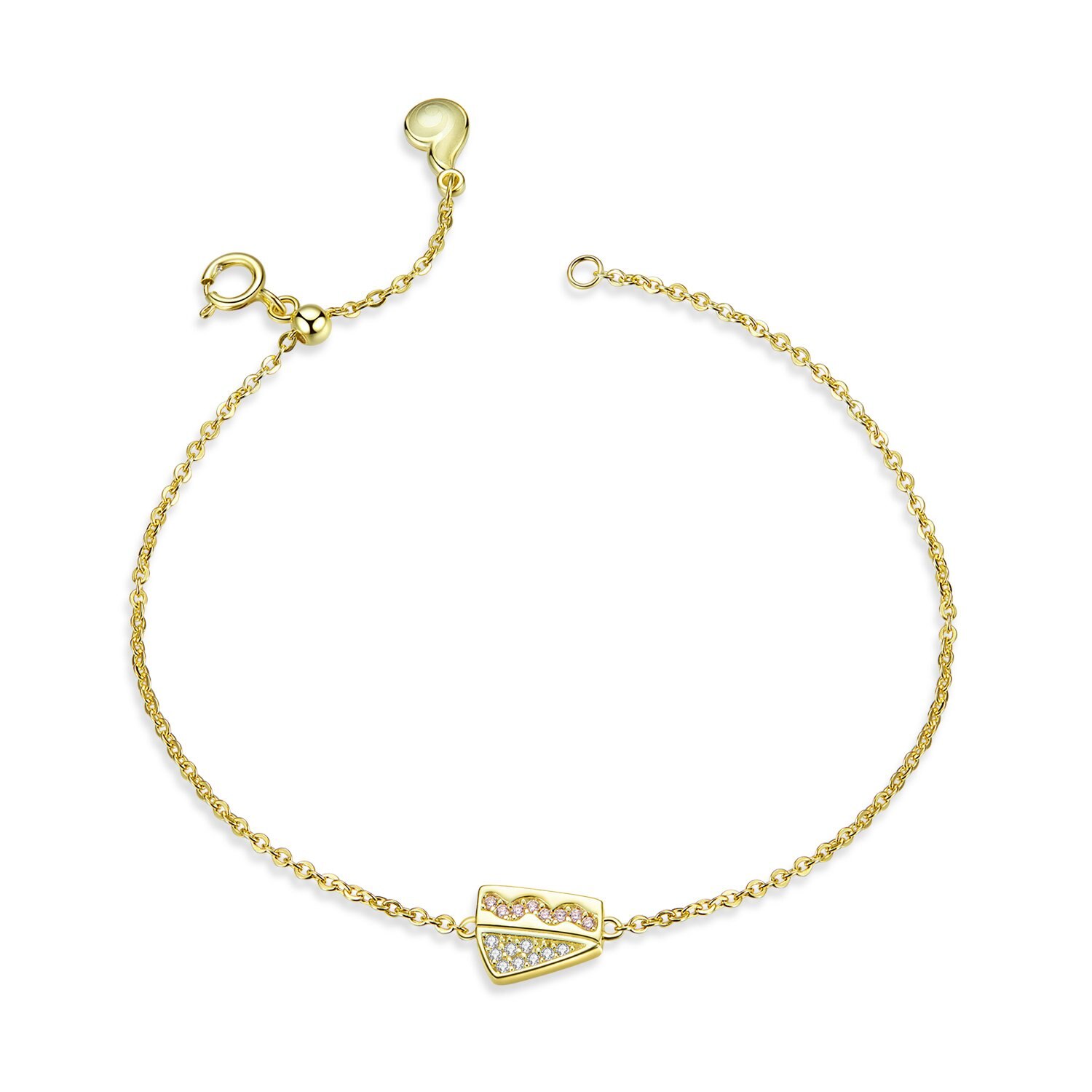 Bratara din argint Golden Sweet Cake