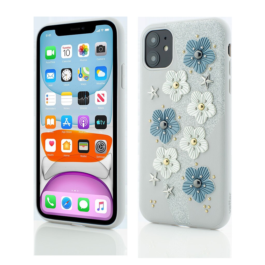 Husa de protectie Vetter pentru iPhone 11, Clip-On, Jasmine Series, Grey