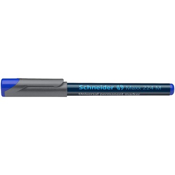Set 10 Markere Permanente Schneider Maxx 224 M, Varf Subtire + Rotund, Scriere 1 mm, Culoare Albastra Set 10 Markere Permanente Schneider Maxx 224 M, Varf Subtire + Rotund, Scriere 1 mm, Culoare Albastra