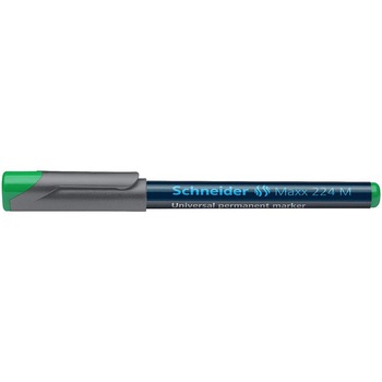 Set 10 Markere Permanente Schneider Maxx 224 M, Varf Subtire + Rotund, Scriere 1 mm, Culoare Verde Set 10 Markere Permanente Schneider Maxx 224 M, Varf Subtire + Rotund, Scriere 1 mm, Culoare Verde
