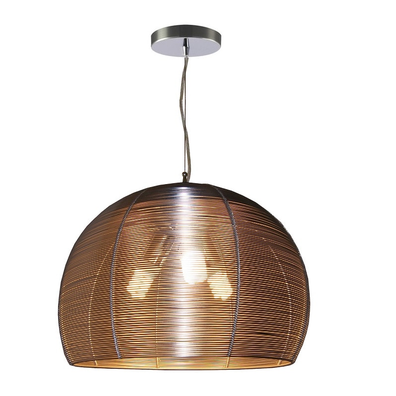 Pendul Aluminium Coffe , 3 X 60W , metal maro, FST3853