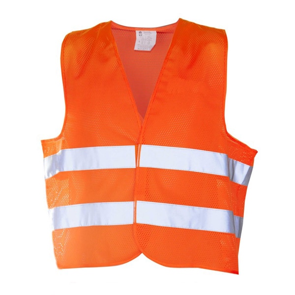 Vesta de protectie Kam, sezon vara, culoare portocaliu, marime unica