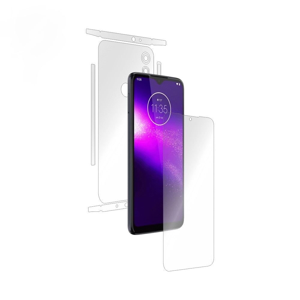 Folie Smart Protection Motorola One Macro fullbody, folii ecran si spate, Smart Spray®,Smart Squeegee® si microfibra incluse