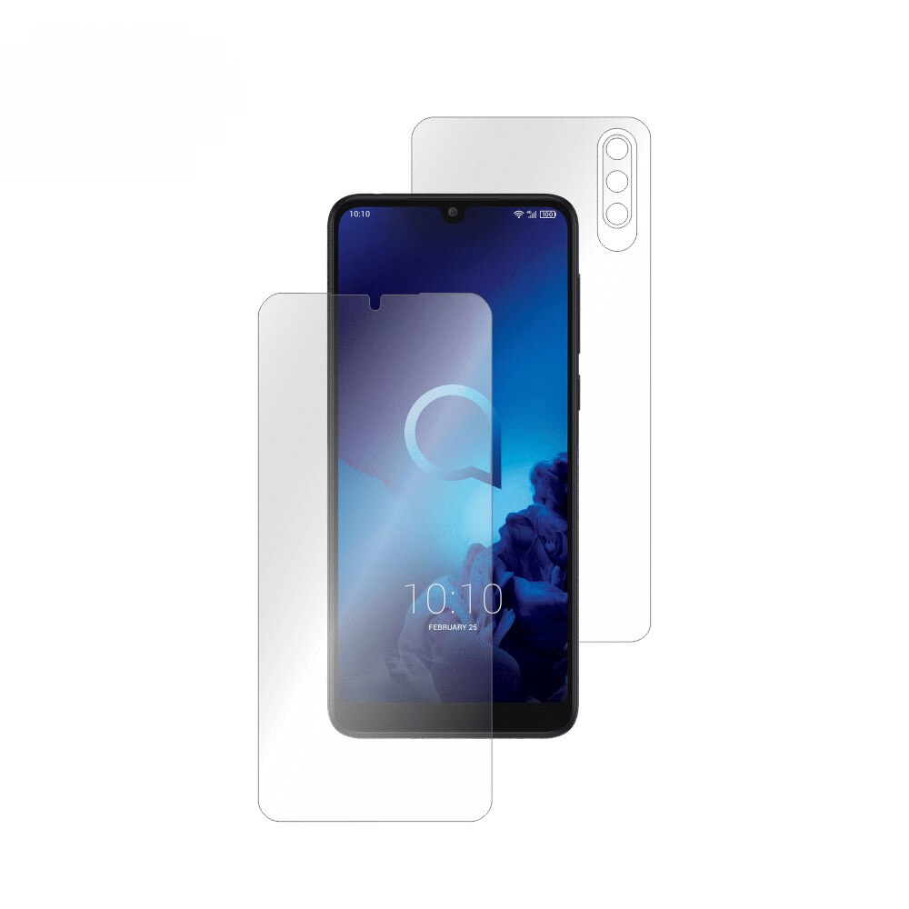 Folie Smart Protection Alcatel 3L 2020 fullbody, folii ecran si spate, Smart Spray®,Smart Squeegee® si microfibra incluse