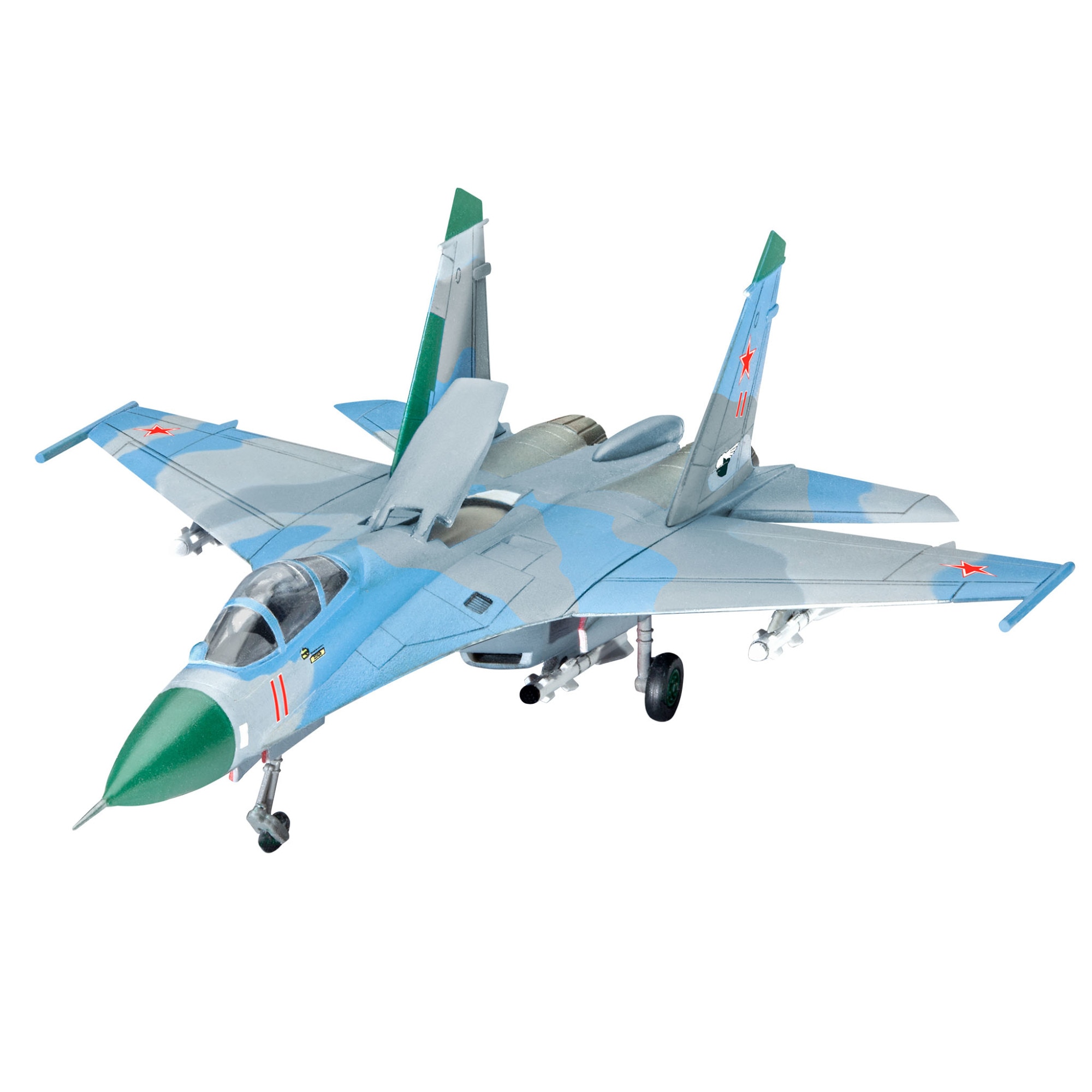 Macheta aeromodele Zvezda Russian Air Superiority Fighter Suhoi SU-27UB 