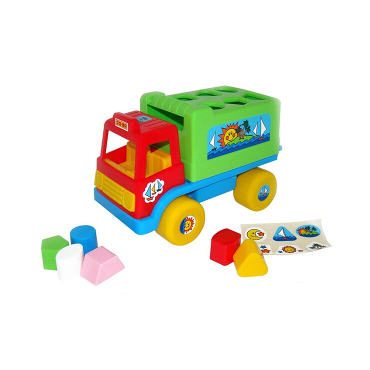 Camion educativ cu forme, 26x16x17 cm, Cavallino