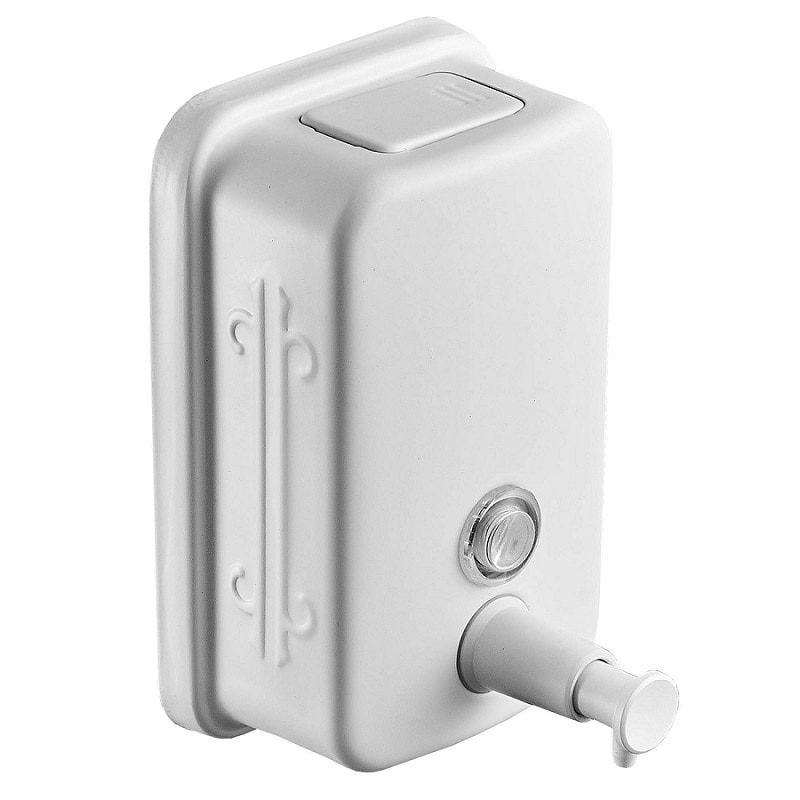 Dispenser sapun lichid, capacitate 800 ml, alb mat , TRENDY S