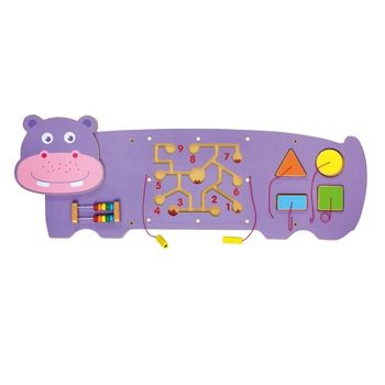 Jucarie pentru copii, Viga Toys, Hippopotamus, Multicolor, Lemn, 12 luni + Jucarie pentru copii, Viga Toys, Hippopotamus, Multicolor, Lemn, 12 luni +
