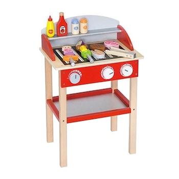 Set bucatarie pentru copii, Viga Toys, Standing BBQ, 390 x 600 x 260 mm, 3 ani + Set bucatarie pentru copii, Viga Toys, Standing BBQ, 390 x 600 x 260 mm, 3 ani +