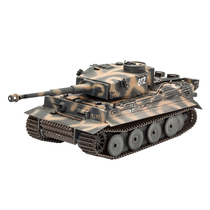 Macheta Militara de asamblat fara adeziv Zvezda German Heavy Tank Tiger I early production 1:72 ZVEZ 5002
