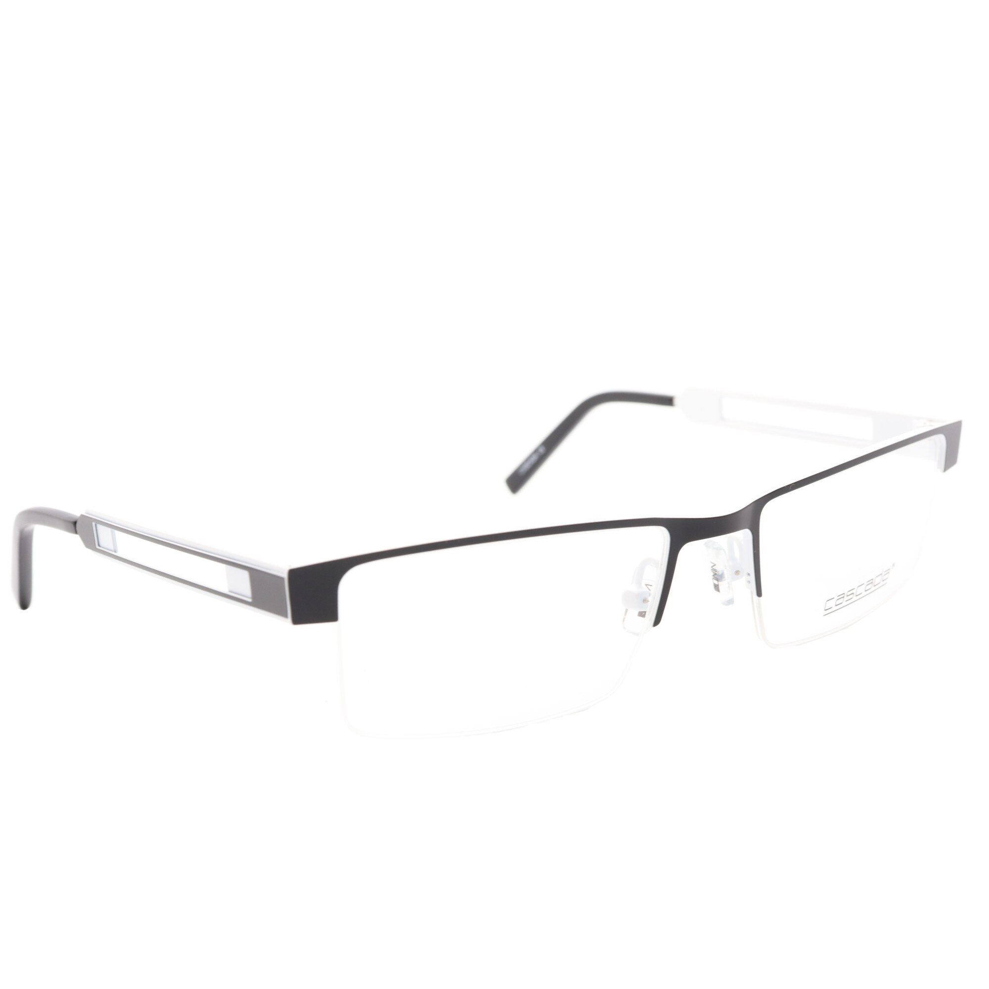 Rame ochelari de vedere, Cascada, Unisex, N163, 54mm, Negru/Alb