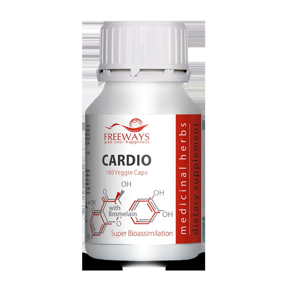 Cardio cu Bromelaina, Freeways, 180 capsule vegetale