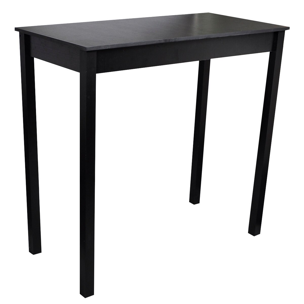 Masa de bar, vidaXL, Pin rosu chinezesc, Negru, 115 x 55 x 107 cm