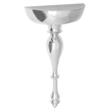 Masa consola de perete, vidaXL, Aluminiu, Argintiu, 35 x 17 x 81 cm Masa consola de perete, vidaXL, Aluminiu, Argintiu, 35 x 17 x 81 cm