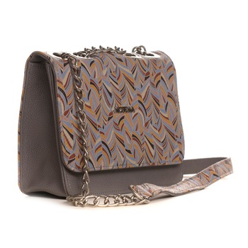 Geanta piele MABELLE PRINT, gri Geanta piele MABELLE PRINT, gri