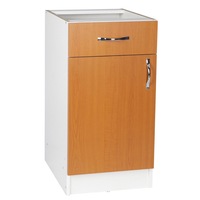 Corp de bucatarie cu sertar, 40x50x80 cm, PAL Alb/Cires