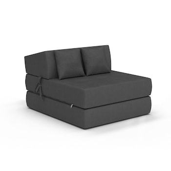 Saltea pliabila pentru copii/adolescenti tip fotoliu Spij zdrowo Alex, Gri inchis Saltea pliabila pentru copii/adolescenti tip fotoliu Spij zdrowo Alex, Gri inchis