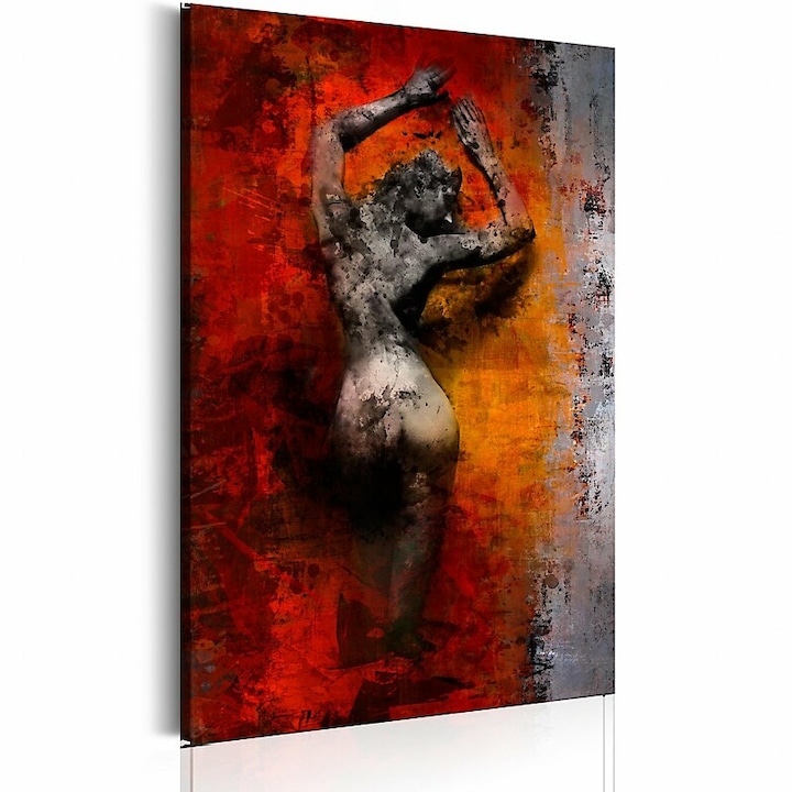 Kép - Meztelen nő piros háttéren 60x90