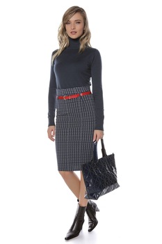 Fusta stil creion, ROH, bleumarin - FR419 Fusta stil creion, ROH, bleumarin - FR419