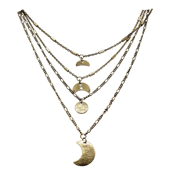 Négyláncos nyaklánc, 48 cm, Sic Moda