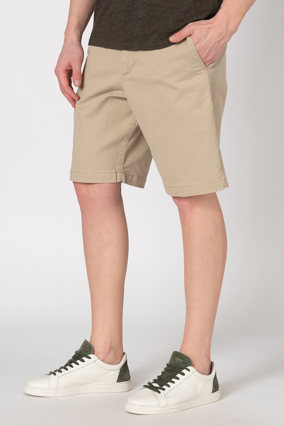 GAP, Bermude chino cu buzunare oblice, Bej, 32
