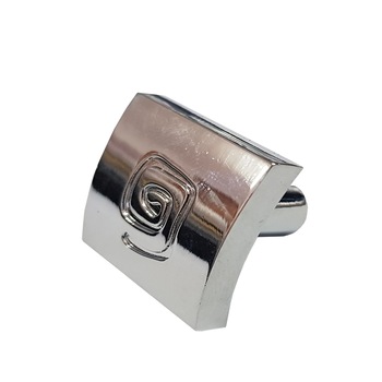 Set buton pentru mobilier, patrat cu desen, crom, 50 buc Set buton pentru mobilier, patrat cu desen, crom, 50 buc