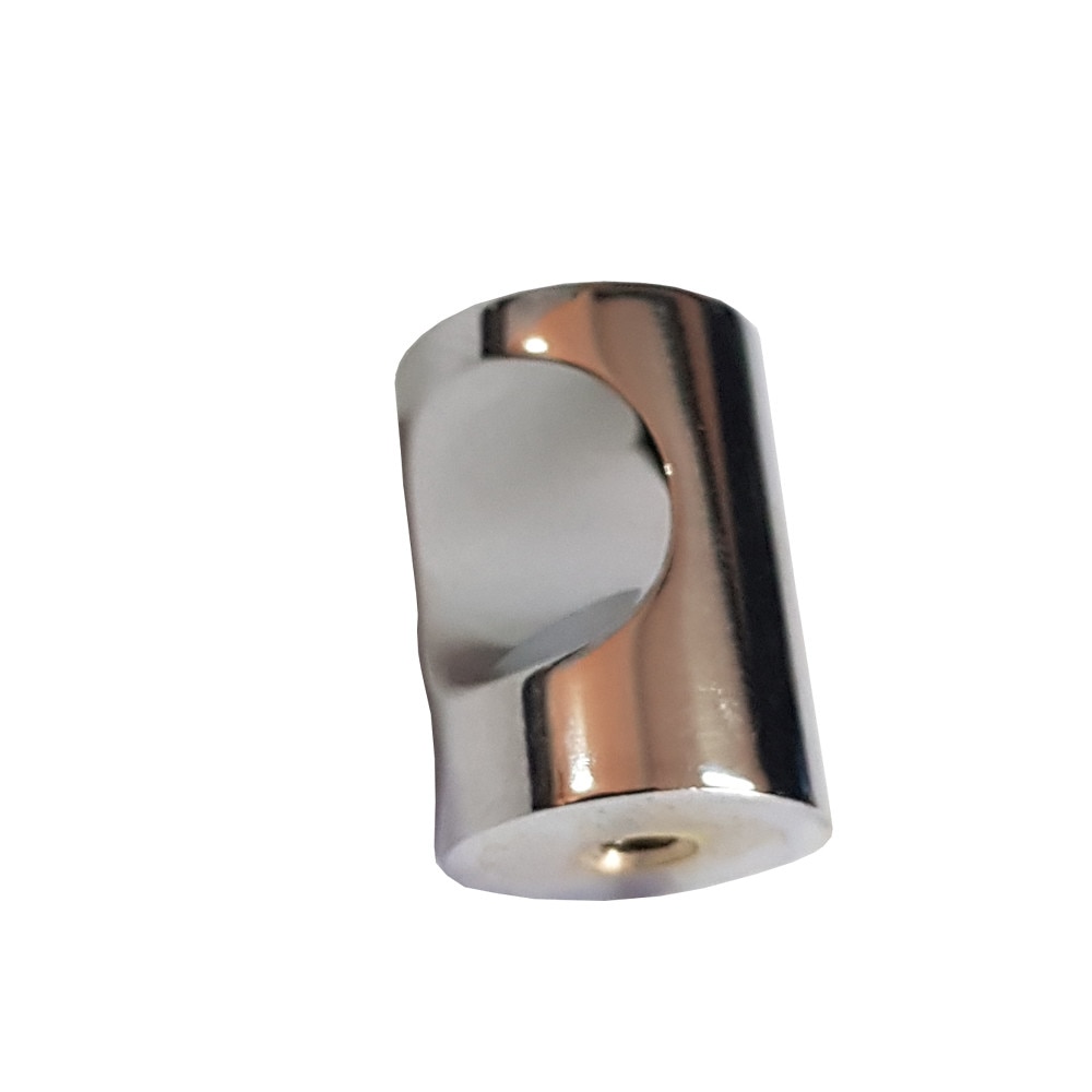 Set buton pentru mobilier, cilindric crom lucios, Ø17 mm, 50 buc