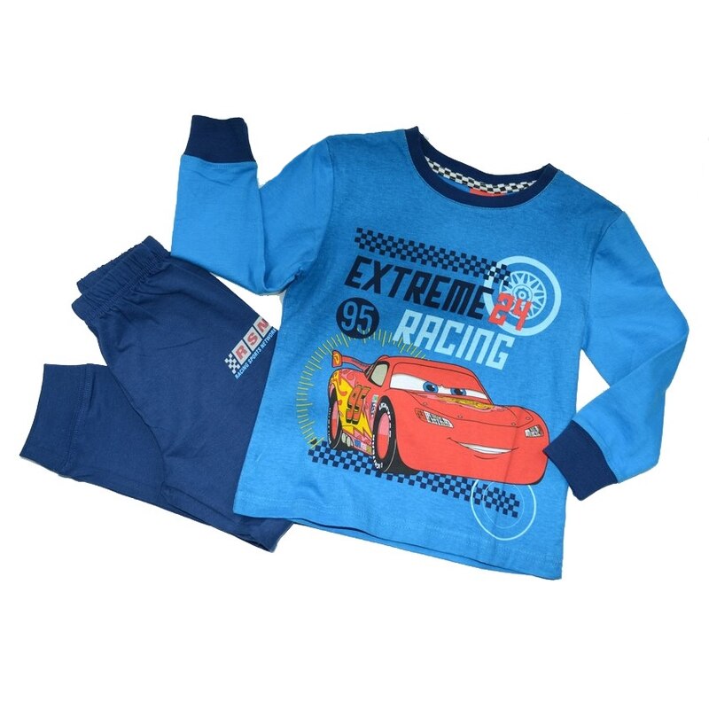 Pijama pentru baieti Cars Disney DISK-KPYJL45741A, Albastru, 128