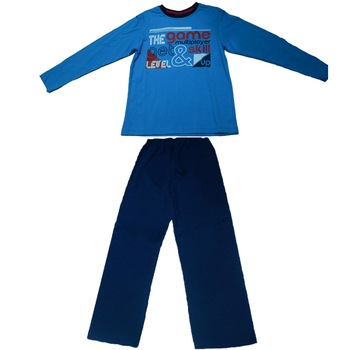 Pijama pentru baietei GT GT-3540, Albastru, 128 Pijama pentru baietei GT GT-3540, Albastru, 128