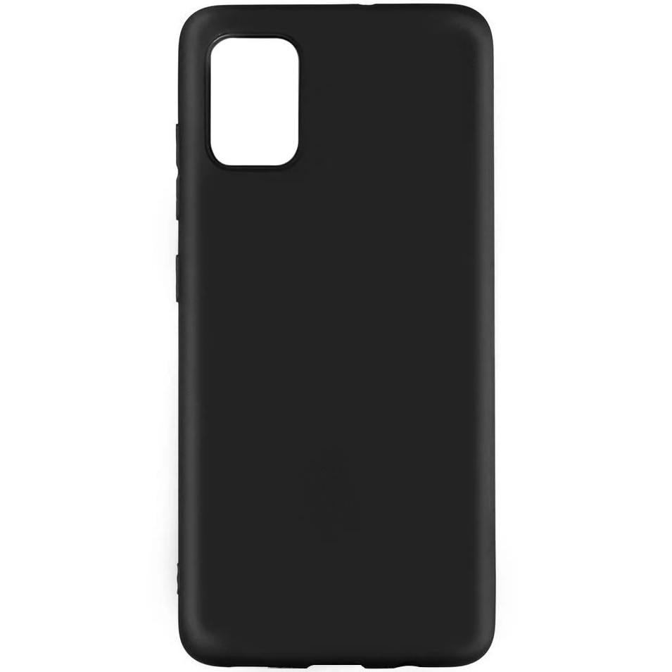 Husa Lemontti Silky pentru Samsung Galaxy A51, Silicon, Negru