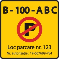 placa loc de parcare - placuta parcare - personalizata - numar de parcare imagen 4_0_
0