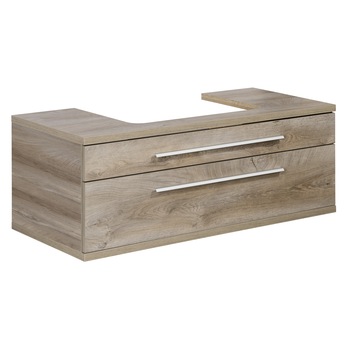 Masca lavoar Fackelmann Stanford, cu doua sertare, 110x40.5x50 cm, stejar Masca lavoar Fackelmann Stanford, cu doua sertare, 110x40.5x50 cm, stejar