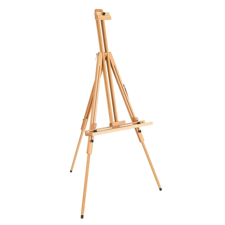 Daco bükkfa állvány A típus, 97x72x13x190 cm, állítható magasság 130-190 cm, Natur