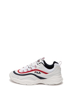 Fila, Pantofi sport de piele ecologica si material textil Ray Low Fila, Pantofi sport de piele ecologica si material textil Ray Low