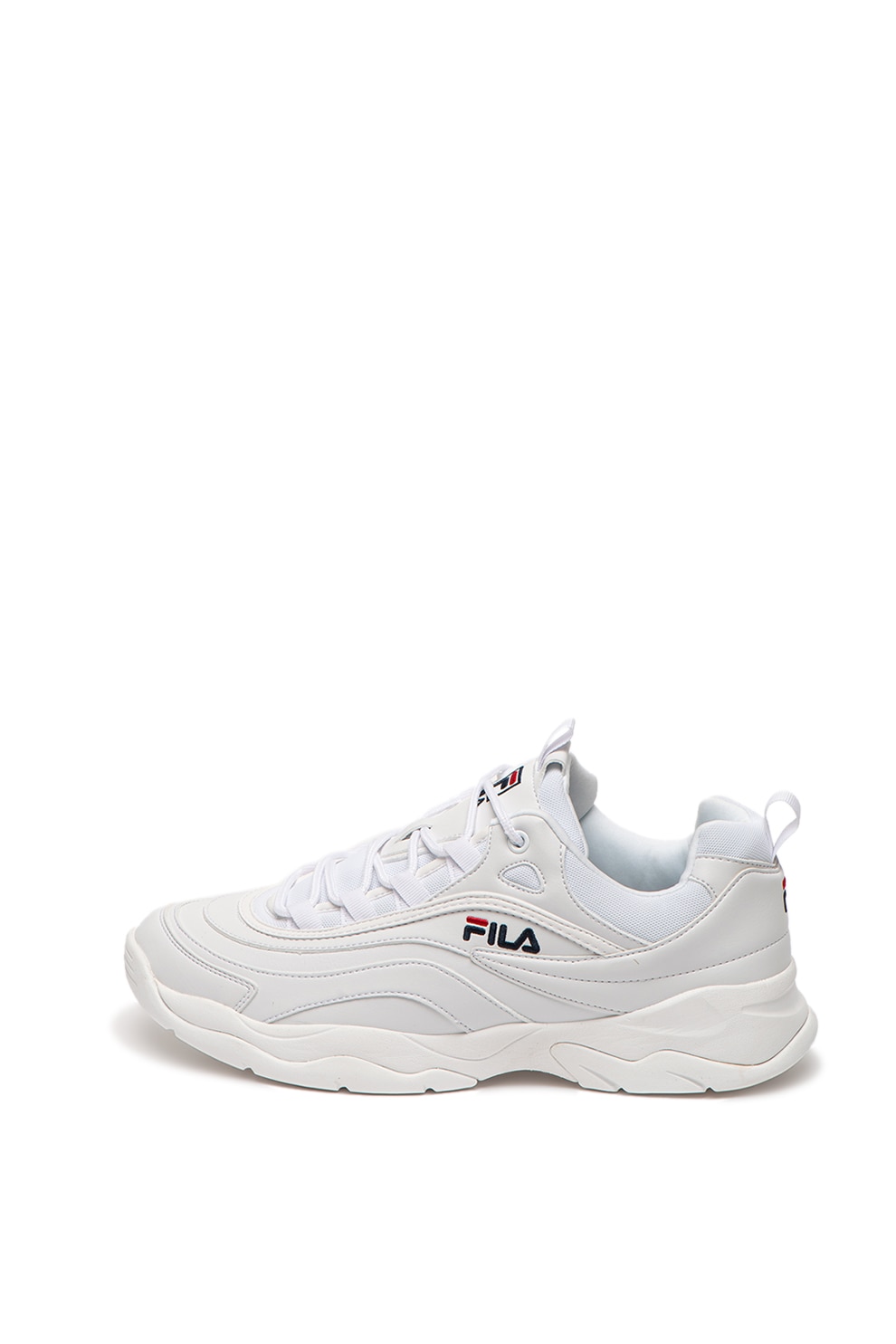 Fila, Pantofi sport de piele ecologica cu model segmentat Ray Low