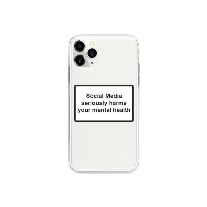 Husa Spate Silicon Upzz Label iPhone 11 Pro Max Model Social