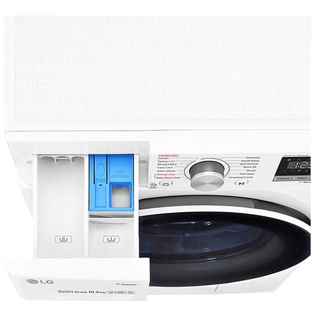 Masina de spalat rufe LG F4WV510S0, 10.5 kg, 1400 RPM, Clasa A+++, Motor AI Direct Drive Inverter, Steam, WiFi, Alb