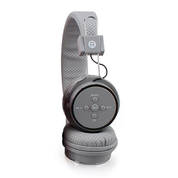 Casti Audio Bluetooth B05, compatibile iOS, Android, microfon si slot card SD, grey