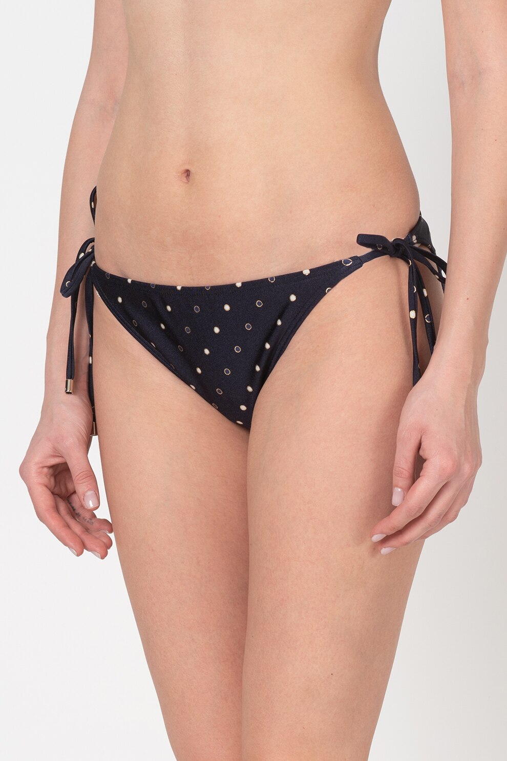 Ted Baker, Chiloti de baie cu imprimeu cu buline Daphney, Bleumarin, XL
