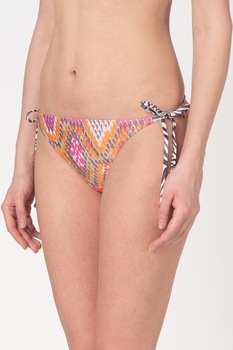 Ted Baker, Slip cu model piele de reptila Odessia, Roz/Oranj/Maro taupe, XL Ted Baker, Slip cu model piele de reptila Odessia, Roz/Oranj/Maro taupe, XL