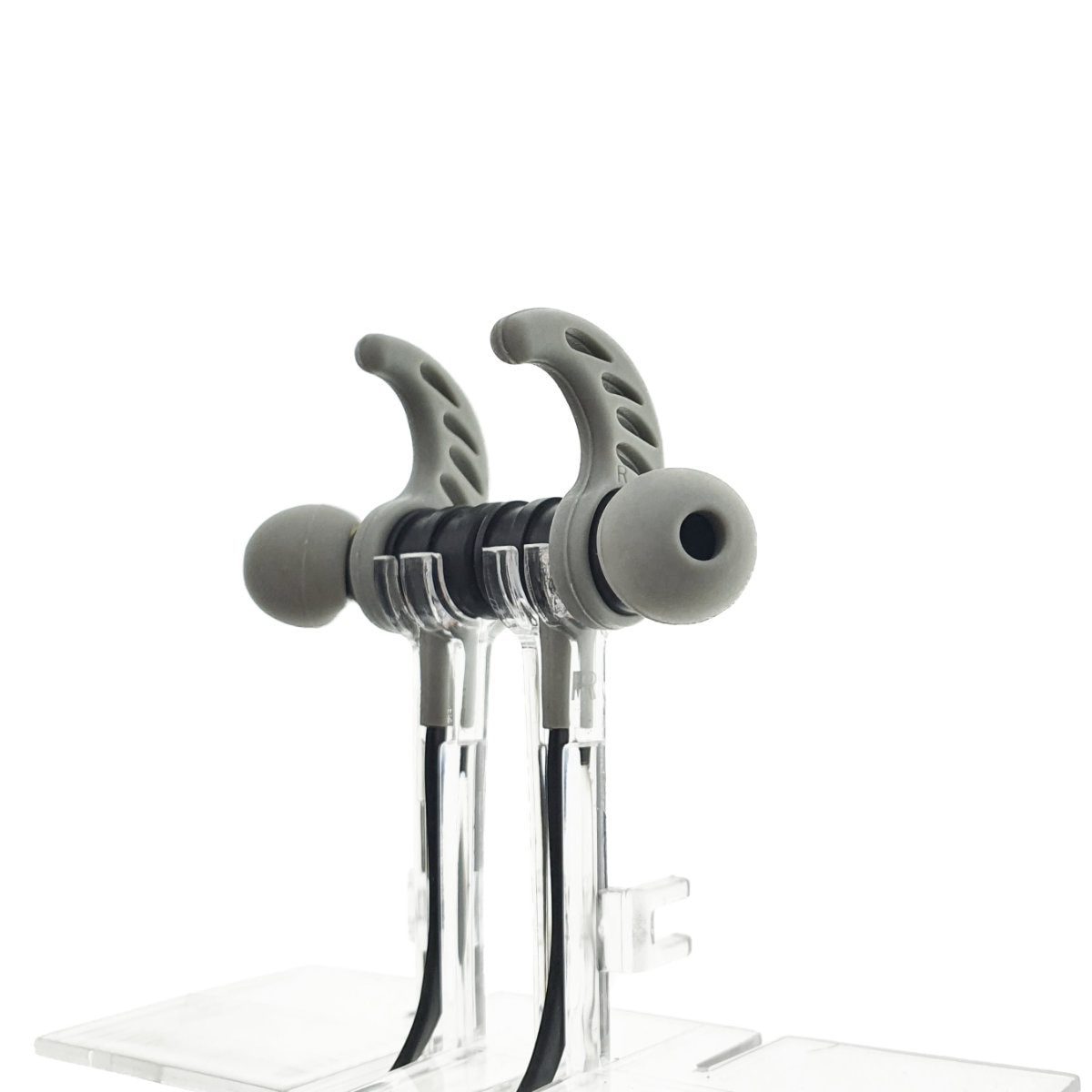 Casti in ear cu microfon, Maxell Magneto, design wing tip cu baza magnetica, jack 3.5mm, cablu plat 125cm, cu suport, negru cu gri Gri