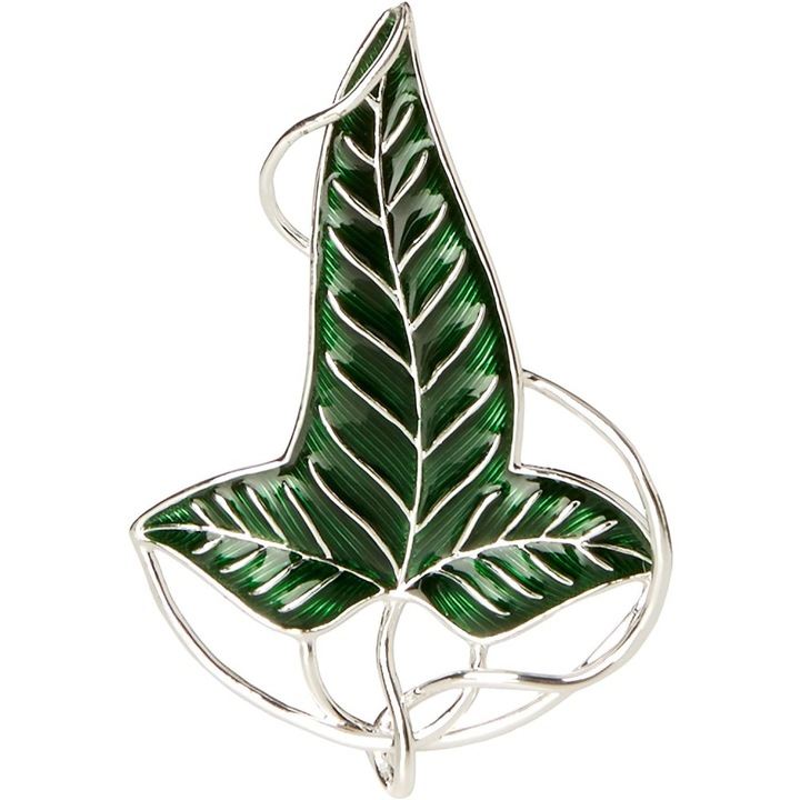 Brosa din Argint Lord of the Rings Elven Leaf