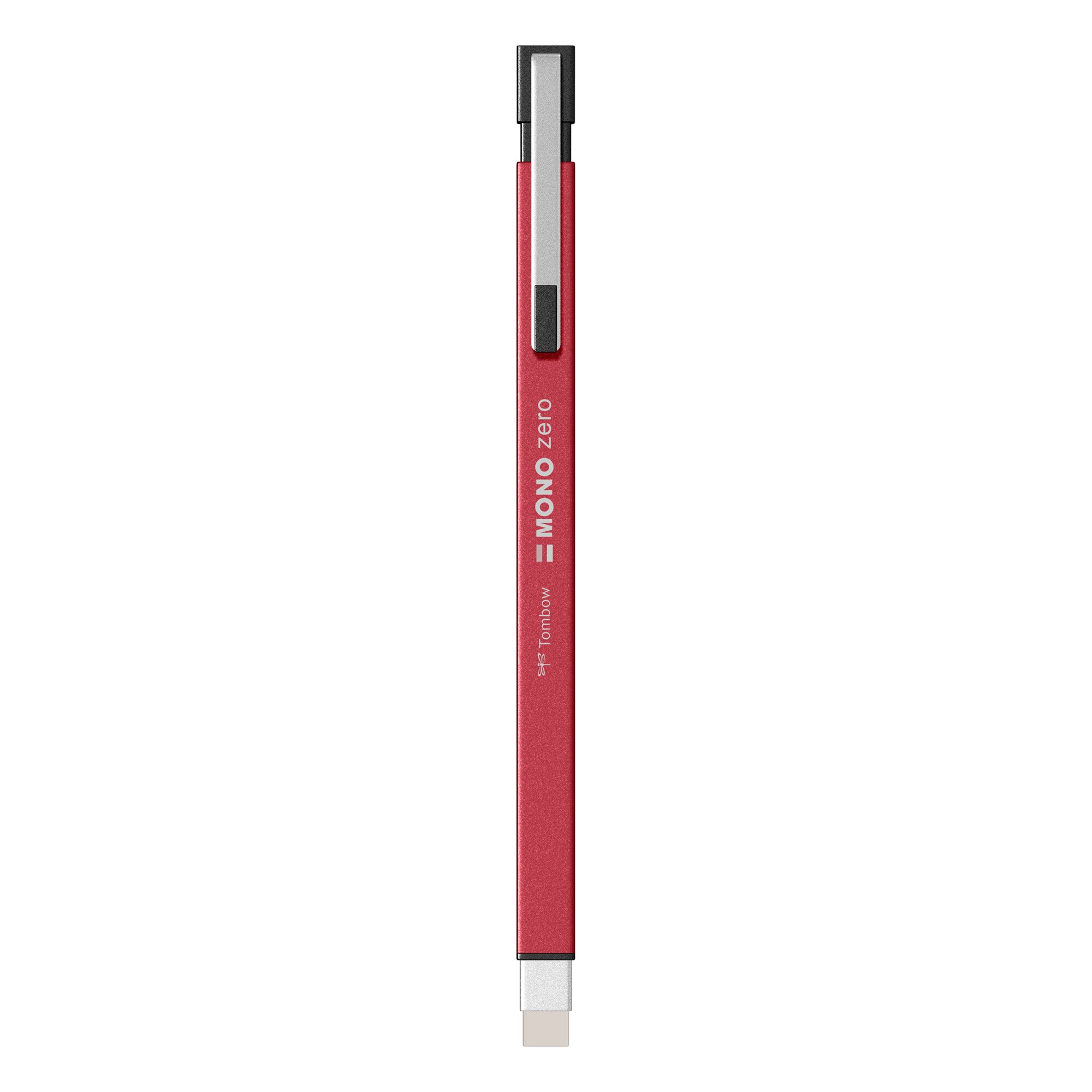Radiera Retractabila Rectangle Tip Tombow Mono Zero Metal Red, rosu