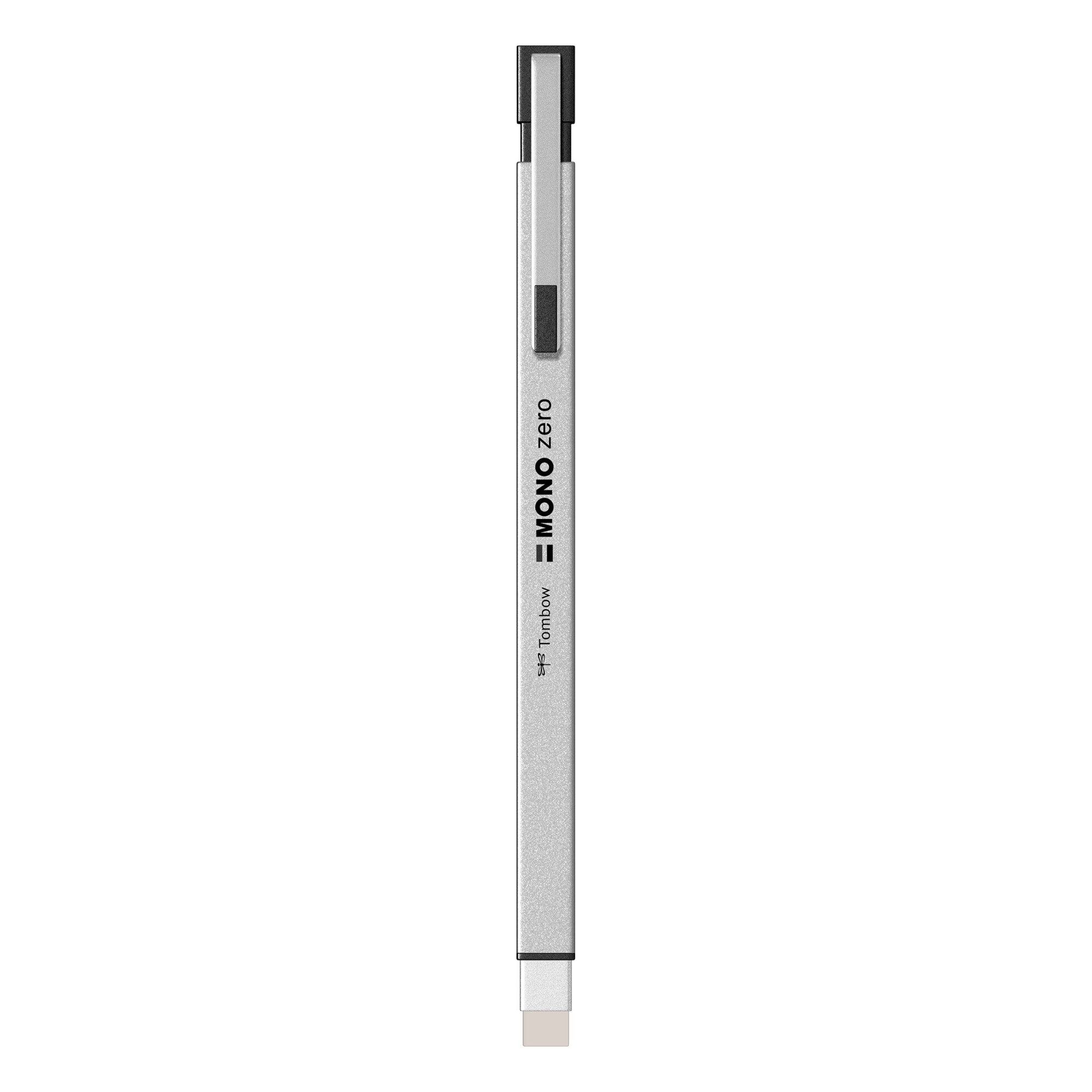 Radiera Retractabila Rectangle Tip Tombow Mono Zero Metal Silver, argintiu