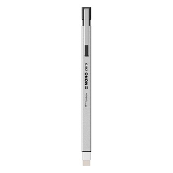 Radiera Retractabila Rectangle Tip Tombow Mono Zero Metal Silver, argintiu Radiera Retractabila Rectangle Tip Tombow Mono Zero Metal Silver, argintiu