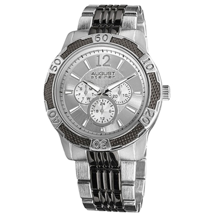 August Steiner férfi óra AS8058SS, ezüst, 16230408, 11-26-765