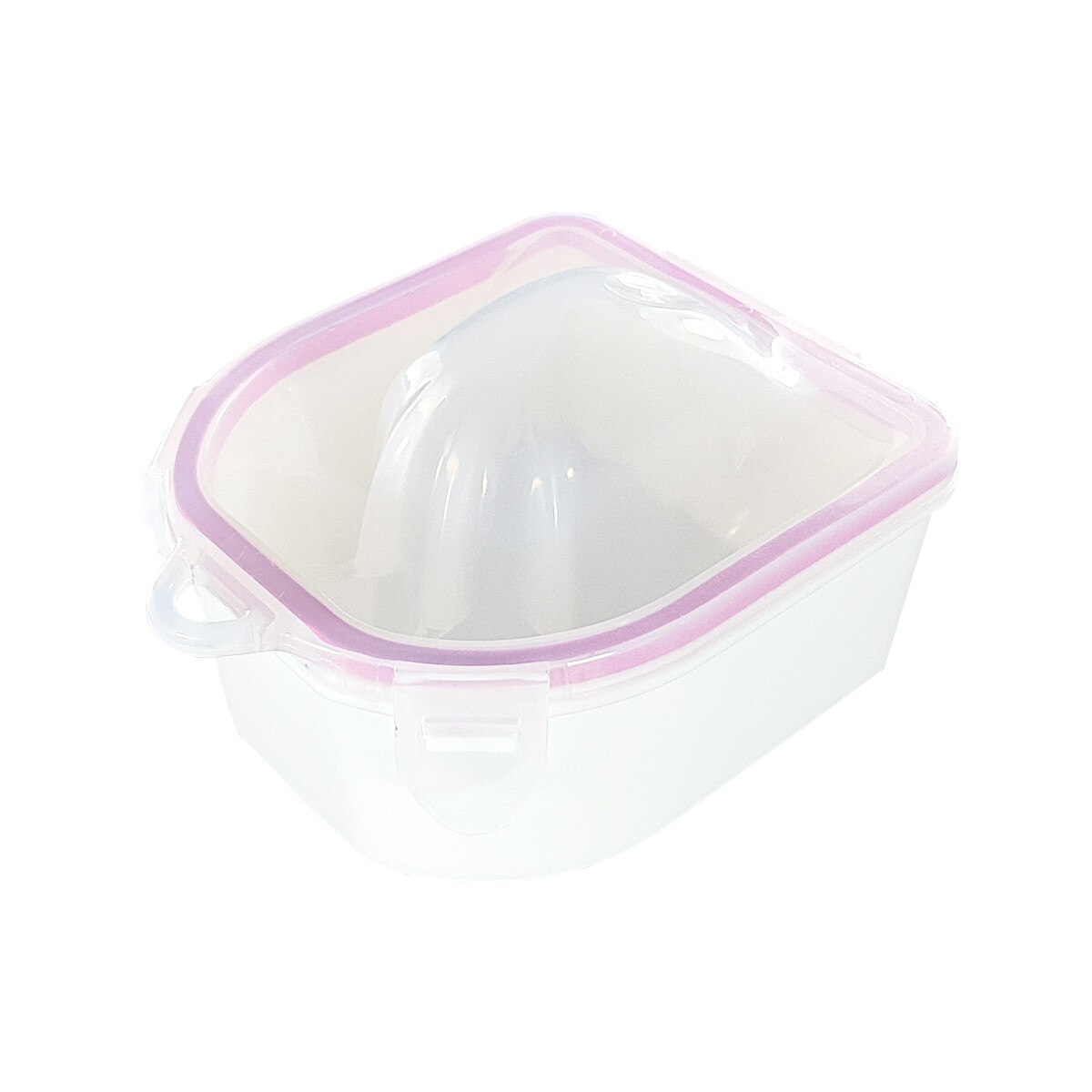 Castron manichiura Moonbasa Nails, 011, Alb/Roz