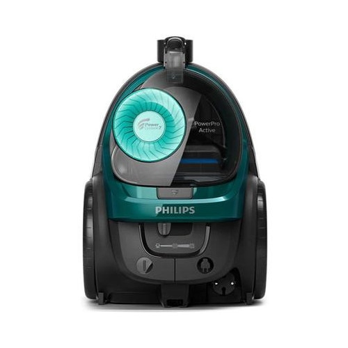 Aspirator fara sac Philips PowerPro Active FC9555/09, 650 W, 1.5 L, filtru anti-alergeni, Verde