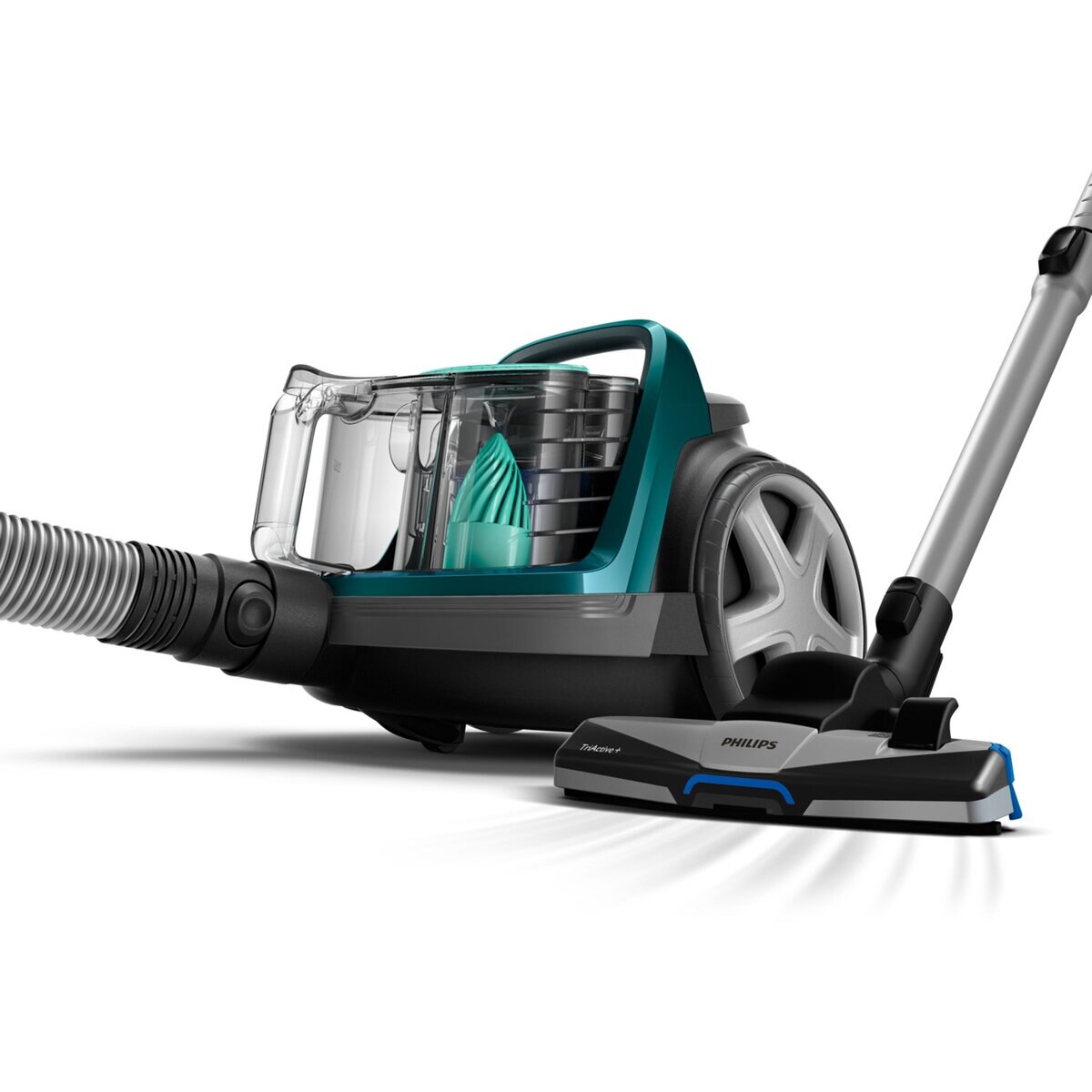 Aspirator fara sac Philips PowerPro Active FC9555/09, 650 W, 1.5 L, filtru anti-alergeni, Verde